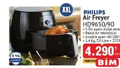 PHİLİPS AİRFRYER HD9650/90 XXL 7,3 LİTRE YAĞSIZ FRİTÖZ